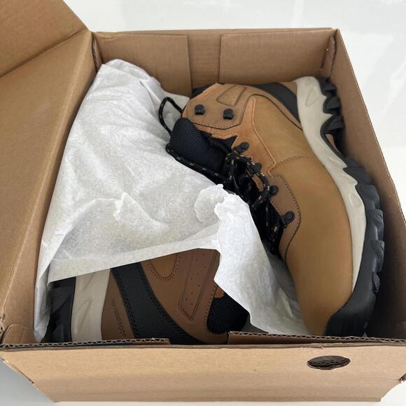 NIB COLUMBIA 1594731-291 MEN\'S NEWTON RIDGE PULS II WATERPROOF ELK/BLACK BOOT 14 main image 4
